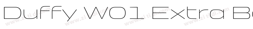 Duffy W01 Extra Bold字体转换